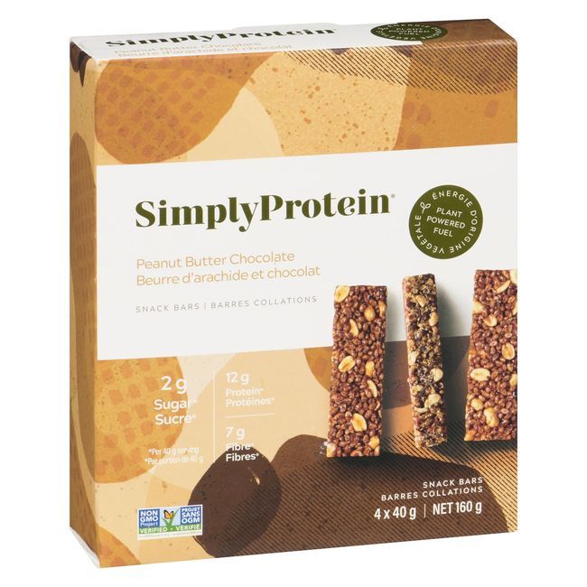 Simplyprotein Peanut Butter Chocolate Snack Bar, 160 G -- 6 Per Case