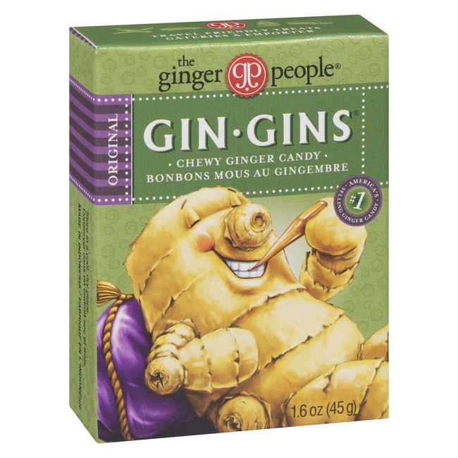 The Ginger People Bonbons Moelleux Au Gingembre Gin Gins Original, 45,36 G -- 24 Par Boîte
