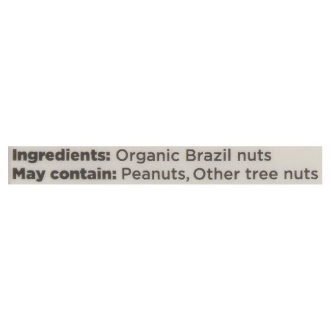 Elan Organic Raw Brazil Nuts, 185 G -- 8 Per Case