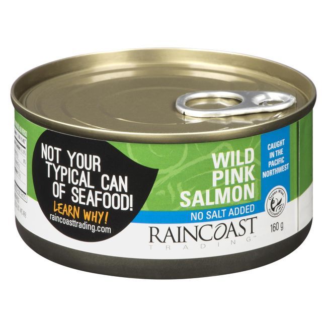 Raincoast Trading No Salt Added Pink Salmon, 160 G -- 12 Per Case