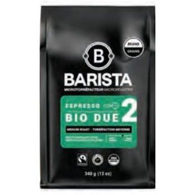 Barista Bio Due Espresso Ground Coffee, 340 G -- 6 Per Case
