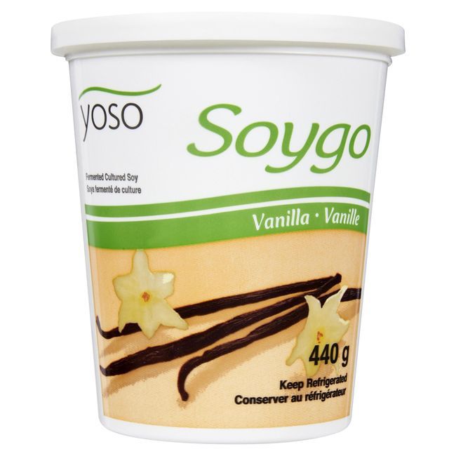 Yoso Vanilla Soy Plant Based Yogurt, 440 G -- 6 Per Case