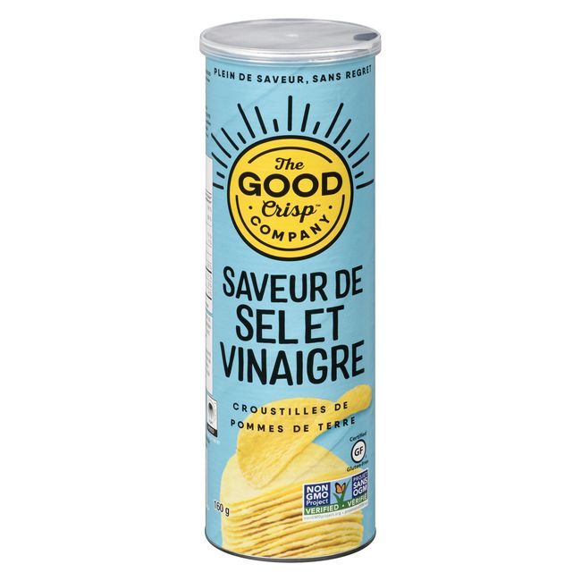 The Good Crisp Company Sea Salt And Vinegar Potato Crisps, 160 G -- 8 Per Case