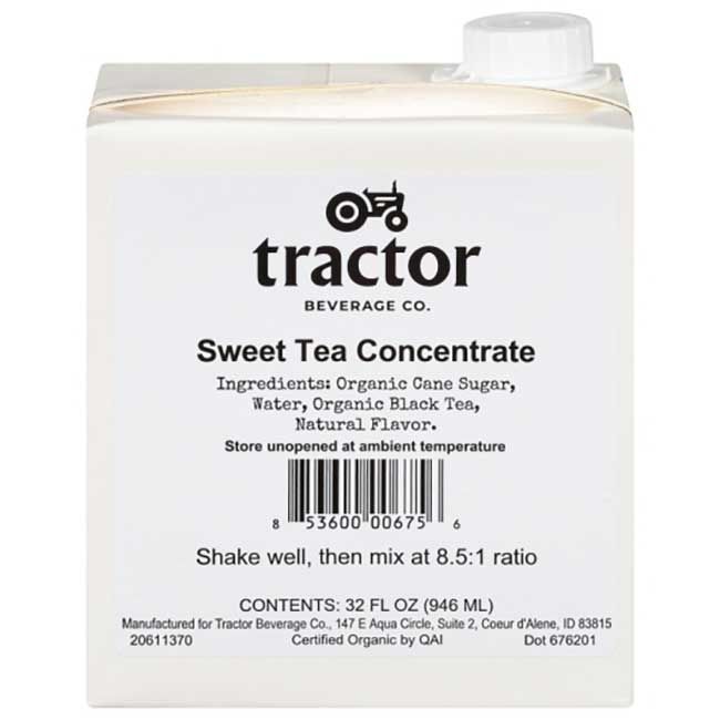 Tractor Beverage Co Sweet Tea Concentrate, 32 Oz -- 12 Per Case