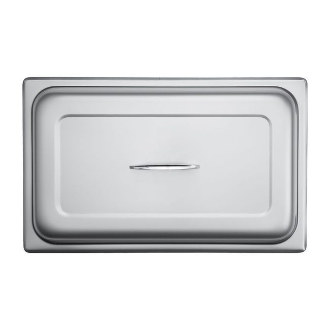 Browne Stainless Steel Solid Full Size Chafer Dome Cover, 21.5 X 13 X 2.8 In