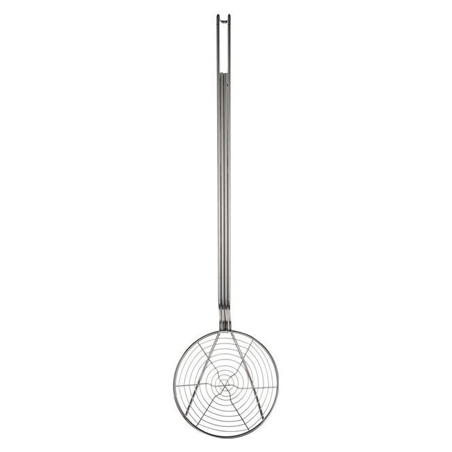 Browne Nickel-plated Spiral Wire Skimmer, 9 In Dia Bowl