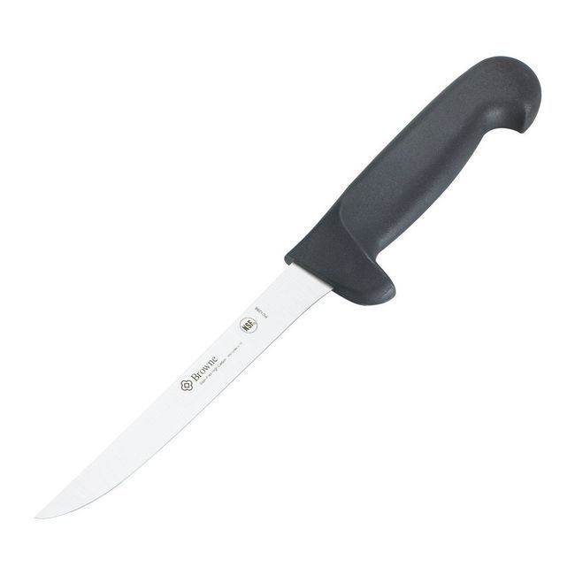 Browne Halco Black Handle Boning Knife, 6 In