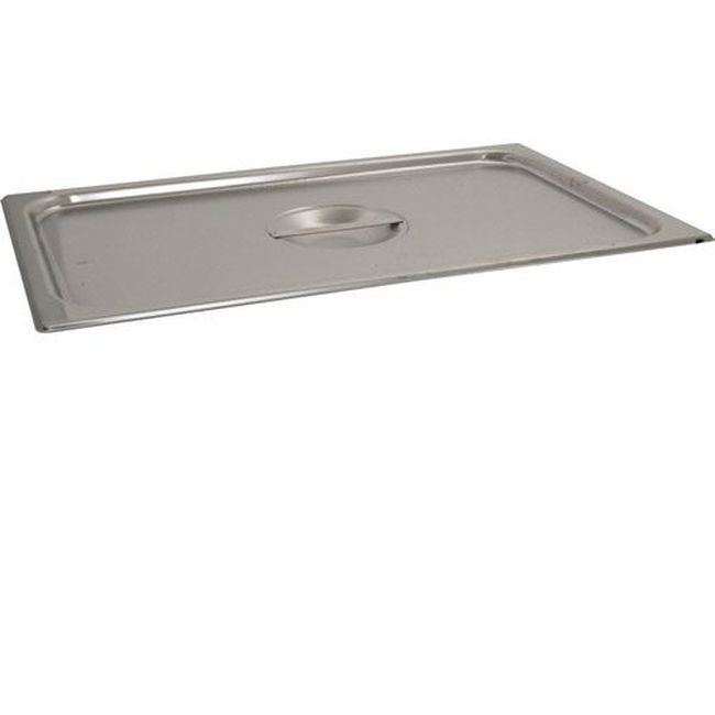 Vollrath 77250 Super Pan V Stainless Steel Full Size Solid Steam Pan Cover, 12.89 X 20.96 X 1.187 In