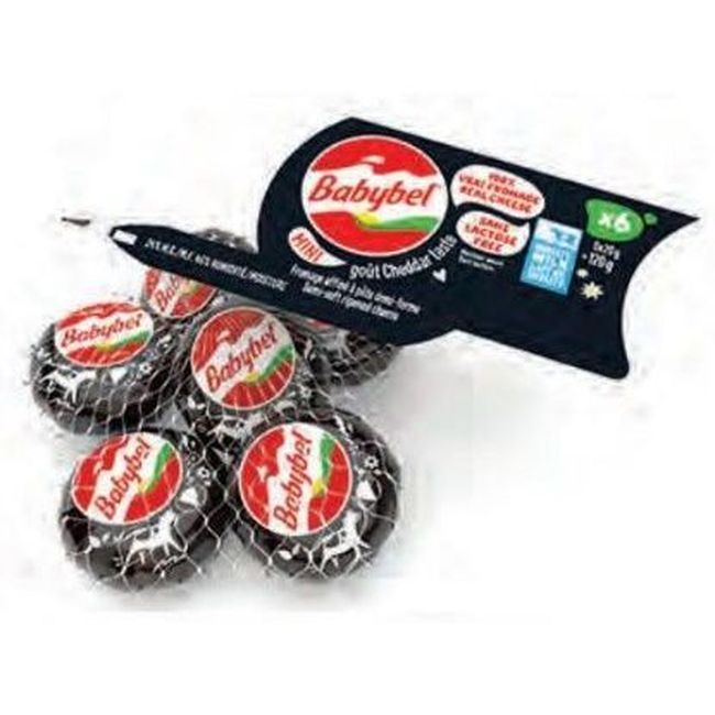 Babybel 120 G Mini Cheddar Cheese, 6 Count -- 18 Per Case