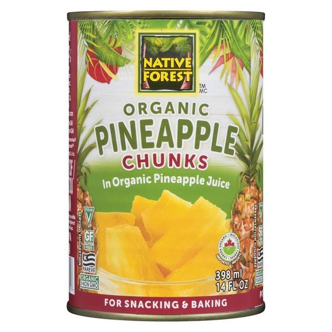 Native Forest Morceaux D'ananas Biologiques, 400 G -- 6 Par Boîte