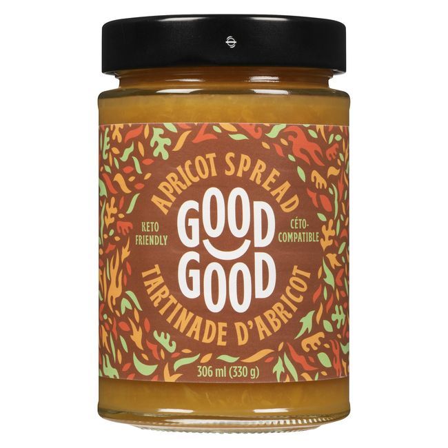 Good Good Keto Friendly Sweet Apricot Spread, 330 G -- 6 Per Case