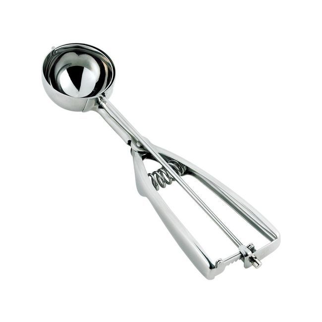 Browne Ambidextrous Stainless Steel Size 50 Disher, 0.6 Oz Capacity