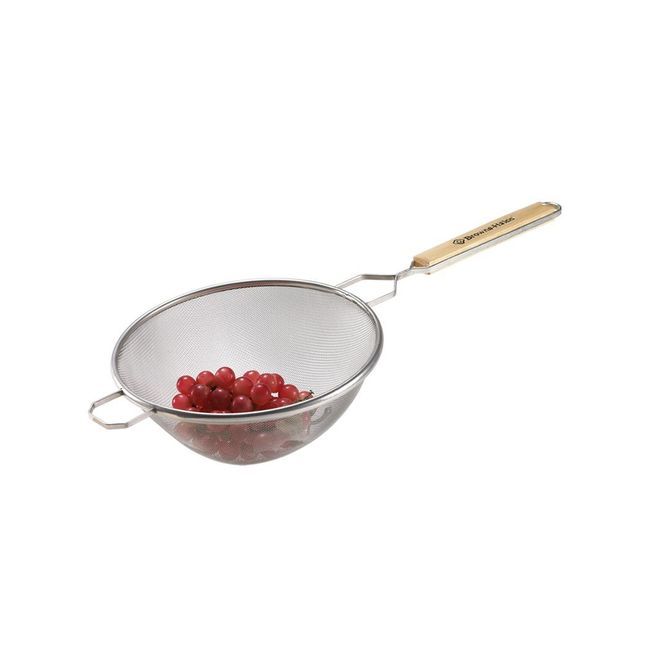 Browne Tinned Steel Medium Single Mesh Strainer, 6.8 In Bowl