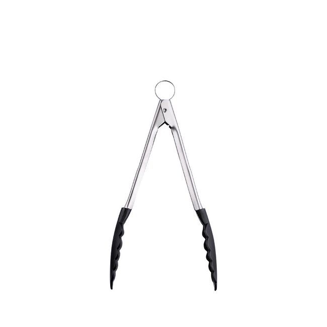 Cuisipro Pince À Verrouillage Noire En Silicone, 9,5 Po