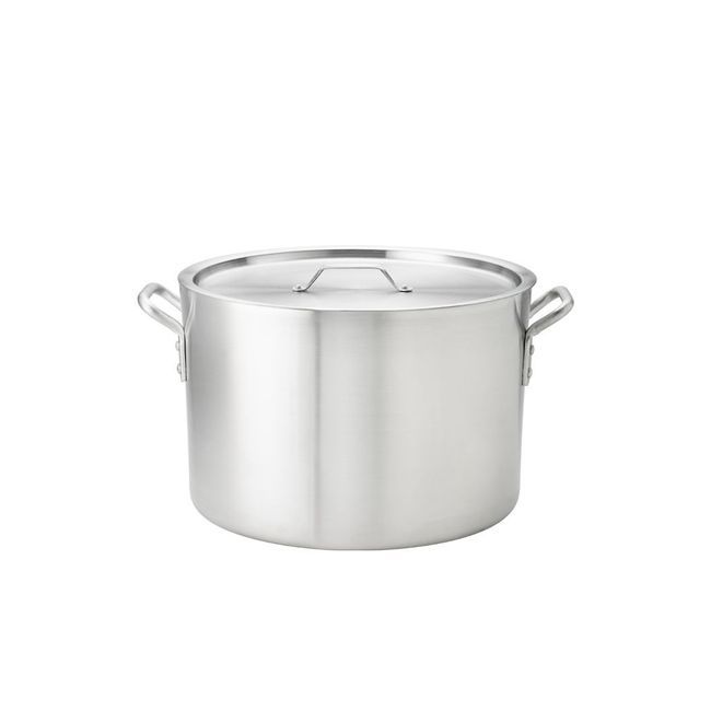 Browne Thermalloy Standard Weight Aluminum Sauce Pot, 14 Qt Capacity