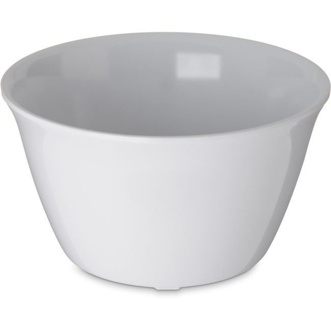 Carlisle 4354002 Dallas Ware Melamine White Bouillon Cup Bowl, 8 Oz Capacity