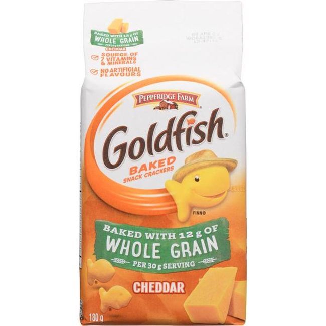 Pepperidge Farm Goldfish Whole Wheat Cheddar Crackers, 180 G -- 12 Per Case