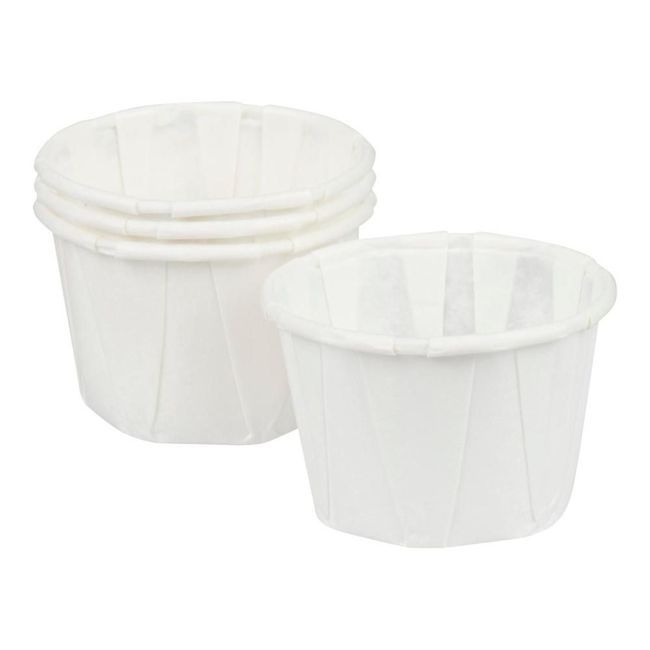 Genpak 1 Ounce White Paper Portion Cup, 250 Count -- 20 Per Case