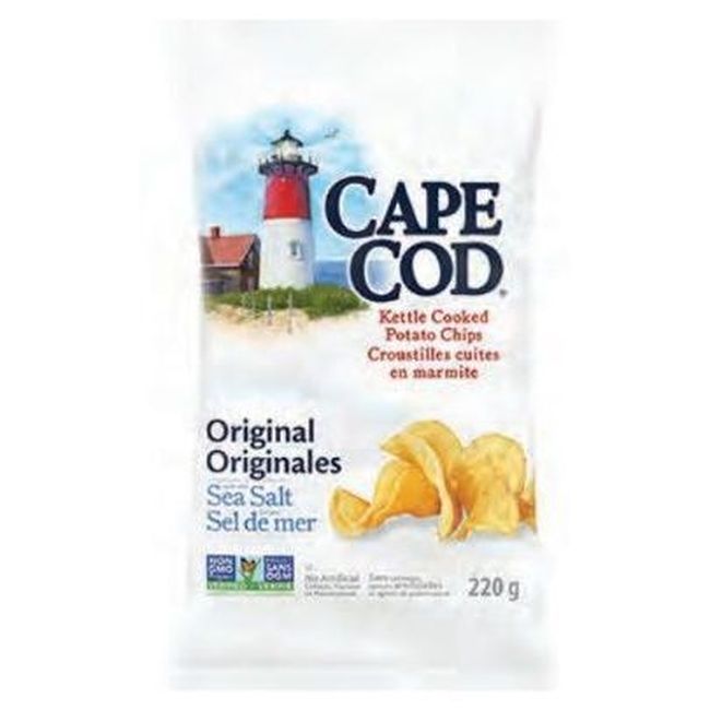 Cape Cod Chips De Pommes De Terre Originales, 220 G -- 12 Par Boîte