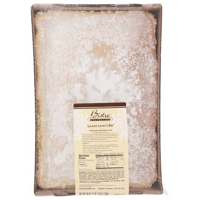 Bistro Collection Lemon Lovers Dessert Bar, 2.75 Lb -- 4 Per Case