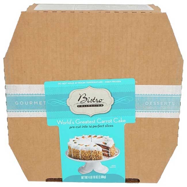 Bistro Worlds Greatest Carrot Cake, 4.625 Lb -- 2 Per Case