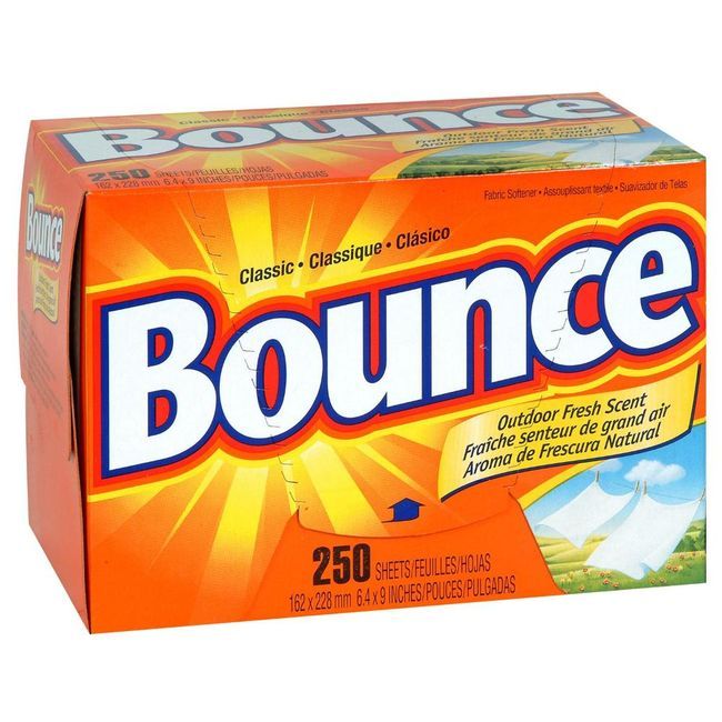 Bounce Assouplissant Textile Outdoor Fresh, 200 Feuilles -- 6 Par Boîte