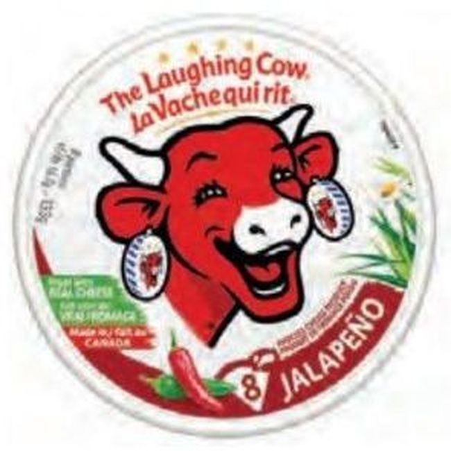 The Laughing Cow 133 G Jalapeno Spreadable Cheese Wedge, 8 Count -- 18 Per Case