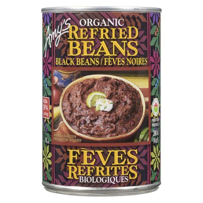 Amy's Haricots Noirs Frits Végétariens Biologiques, 398 Ml -- 12 Par Boîte