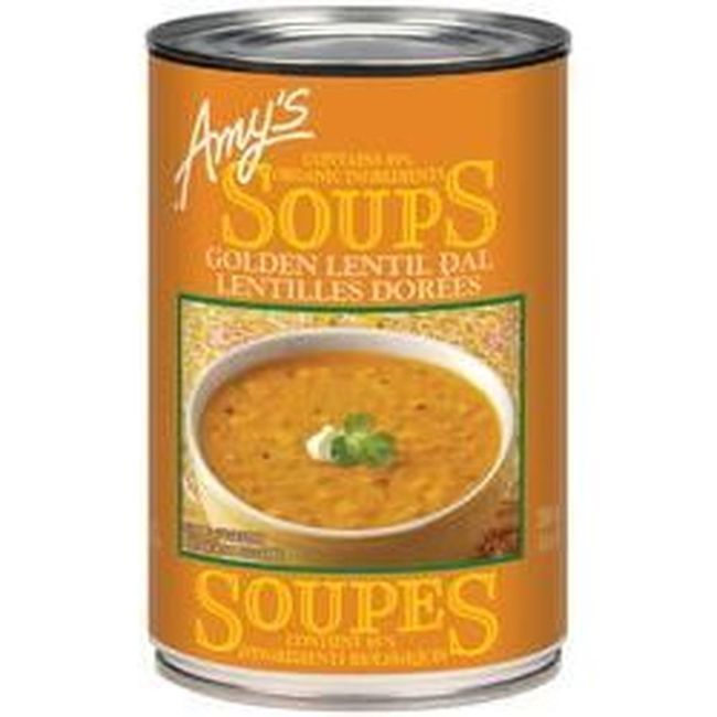 Amy's Soupe Indienne Aux Lentilles Dorées, 398 Ml -- 12 Par Boîte