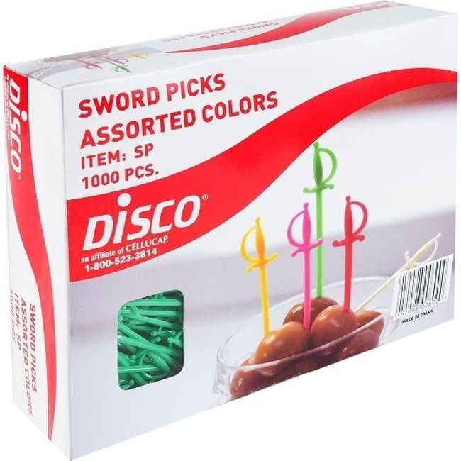Disco Médiators D'épée De Couleurs Assorties, 1 000 Unités -- 10 Par Caisse