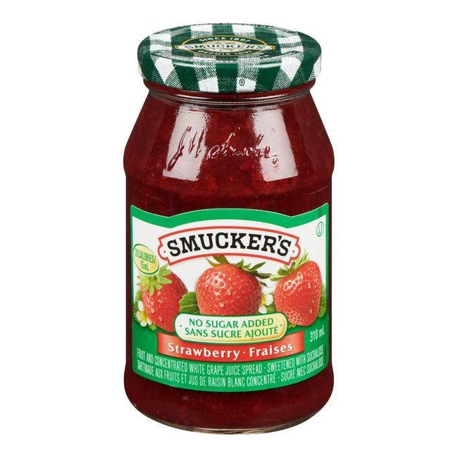 Smuckers Sugar Free Strawberry Jam, 310 Ml -- 12 Per Case