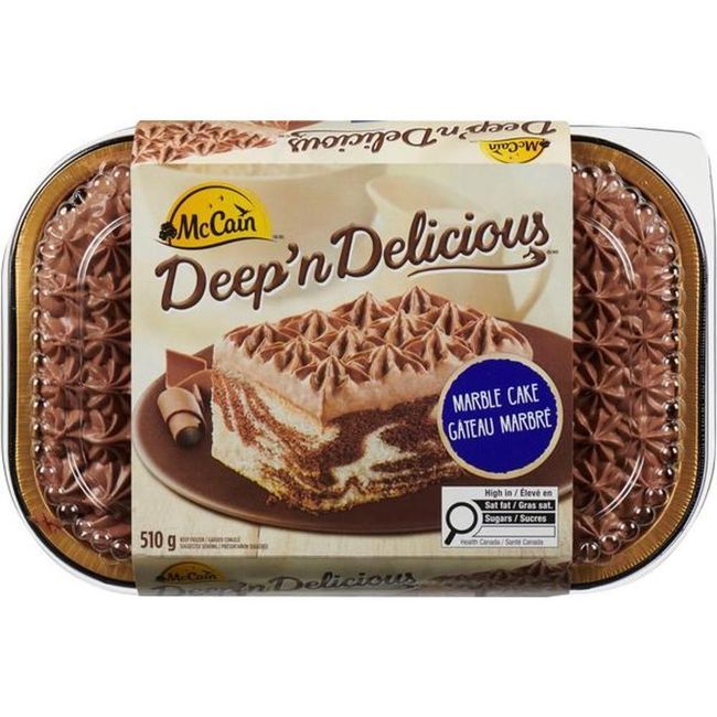 Deep'n Delicious Marble Cake, 510 G -- 6 Per Case