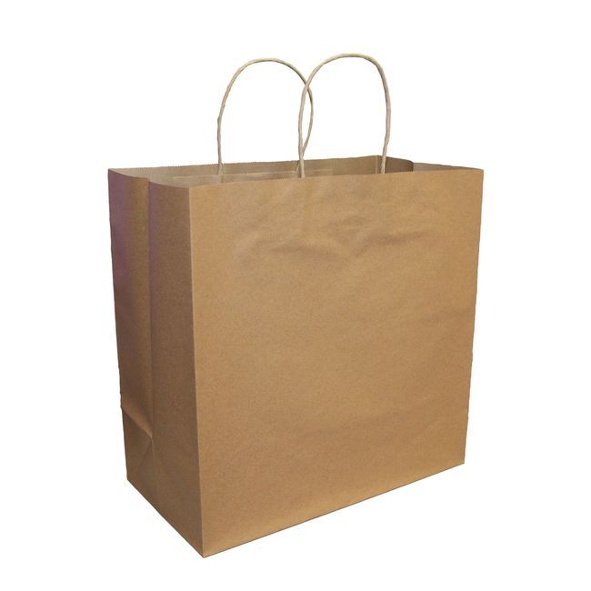 Viro Kraft Paper Shopping Bag With Twisted Handle, 13 X 7 X 13 In -- 250 Per Case