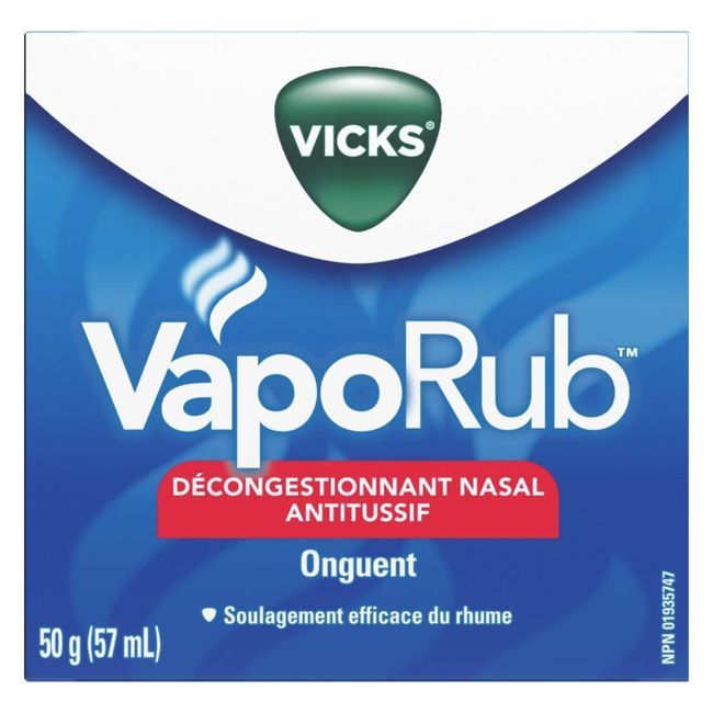 Vicks Vaporub Original Nasal Decongestant Ointment, 57 Ml -- 36 Per Case