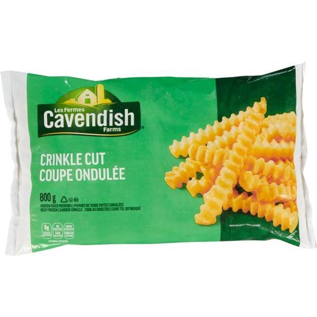 Cavendish Frites Ondulées, 800 G -- 12 Par Boîte