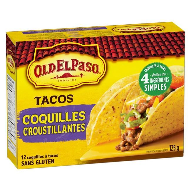 Old El Paso Taco Shells, 125 G -- 12 Per Case