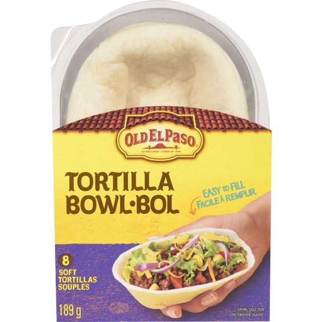 Old El Paso Tortilla Bowls, 189 G -- 8 Per Case