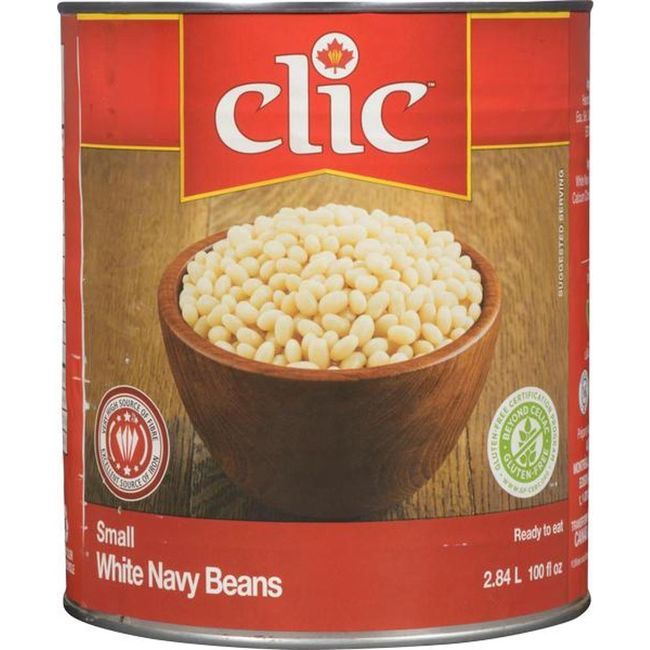Clic Petits Haricots Blancs De La Marine, 2,84 L -- 6 Par Caisse