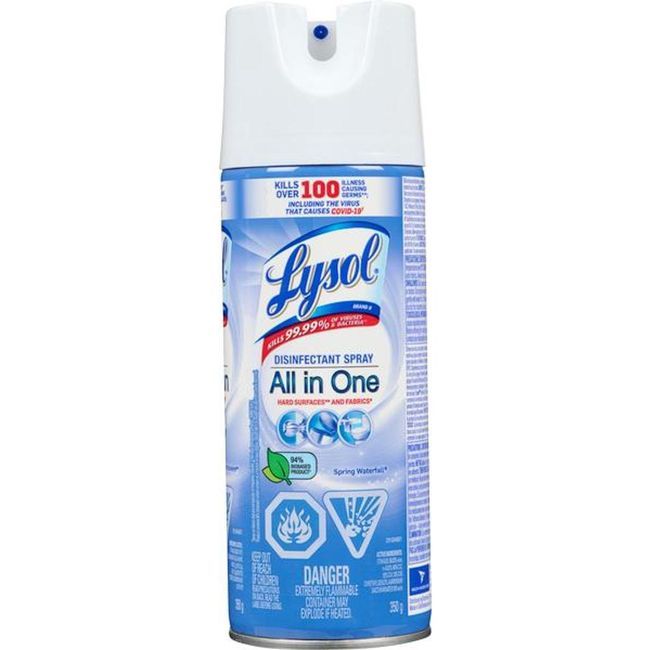 Lysol Spring Scent Disinfectant Spray, 350 G -- 12 Per Case