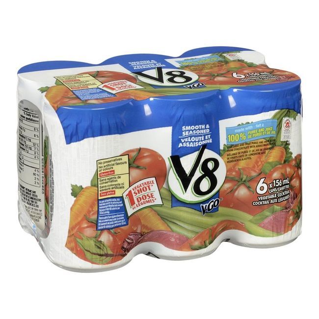 V8 V Go Vegetable Juice, 156 Ml -- 48 Per Case
