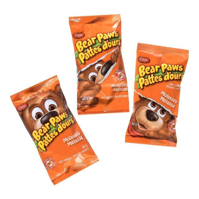 Dare Bear Paws Molasse Cookies, 240 G -- 12 Per Case