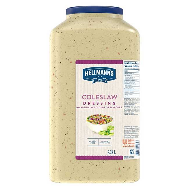 Hellmann's Gluten Free Creamy Coleslaw Dressing, 3.78 L -- 2 Per Case
