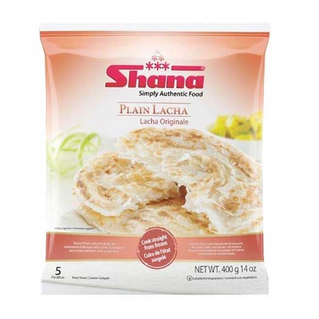 Shana Frozen Foods Lacha Paratha Nature, 400 G -- 12 Par Caisse
