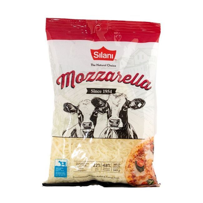 Silani Gluten Free Shredded Mozzarella Cheese, 340 G -- 12 Per Case