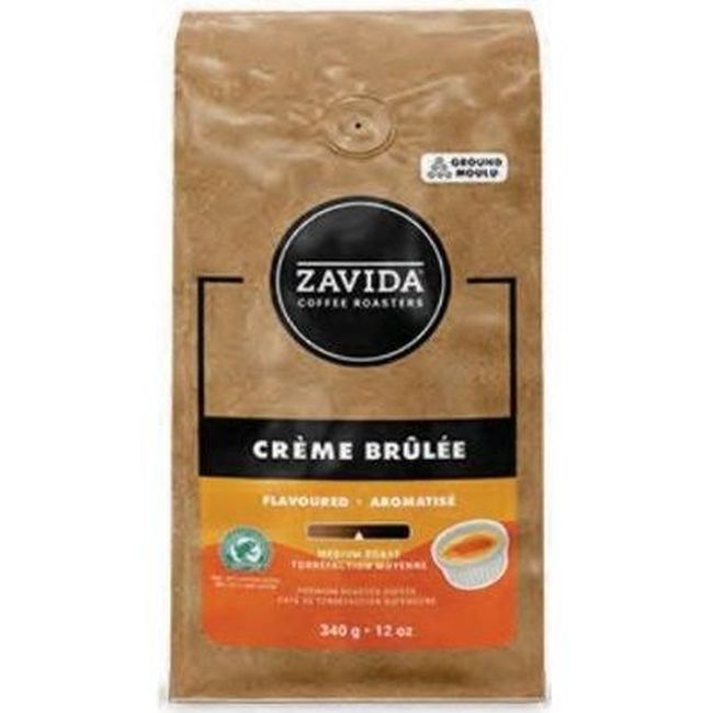 Zavida Creme Brulee Ground Coffee, 340 G -- 6 Per Case