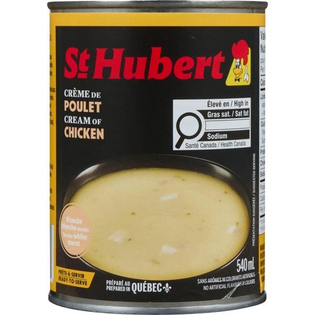St Hubert Soupe Crémeuse Au Poulet, 540 Ml -- 24 Par Boîte