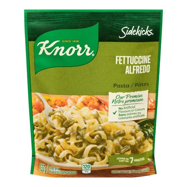 Knorr Sidekicks Fettucine Sauce Alfredo Pasta, 133 G -- 8 Per Case