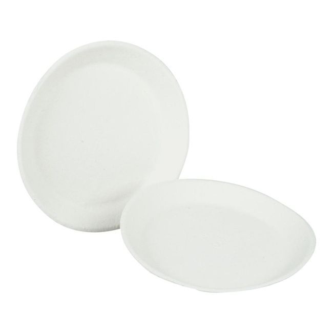 Paprus Assiette En Papier Pulpe Beige, 9 Po -- 500 Par Caisse