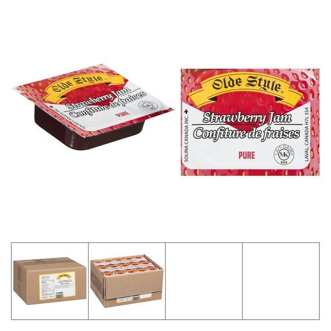 Olde Style Strawberry Jam, 10 Ml -- 250 Per Case