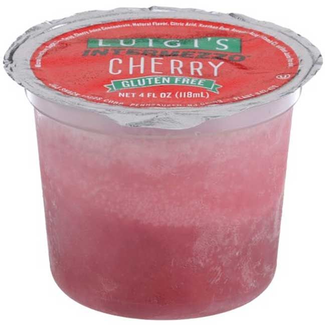 Luigi Intermezzo Cherry Italian Ice Cup, 4 Oz -- 72 Per Case